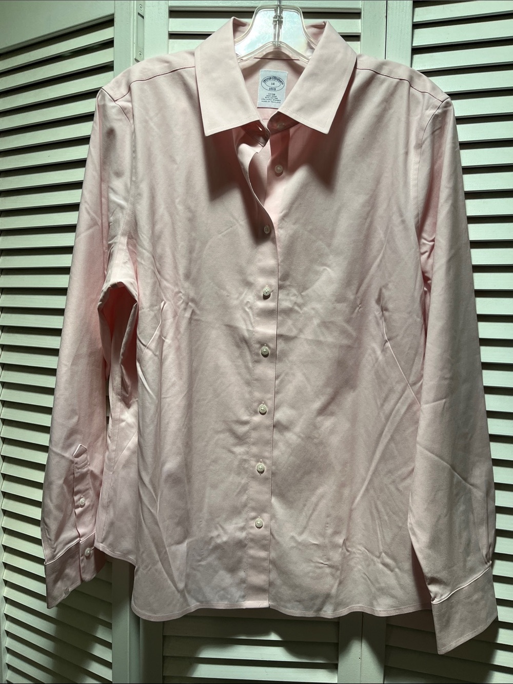 Brooks Brothers Pink Fitted Button-Up Shirt